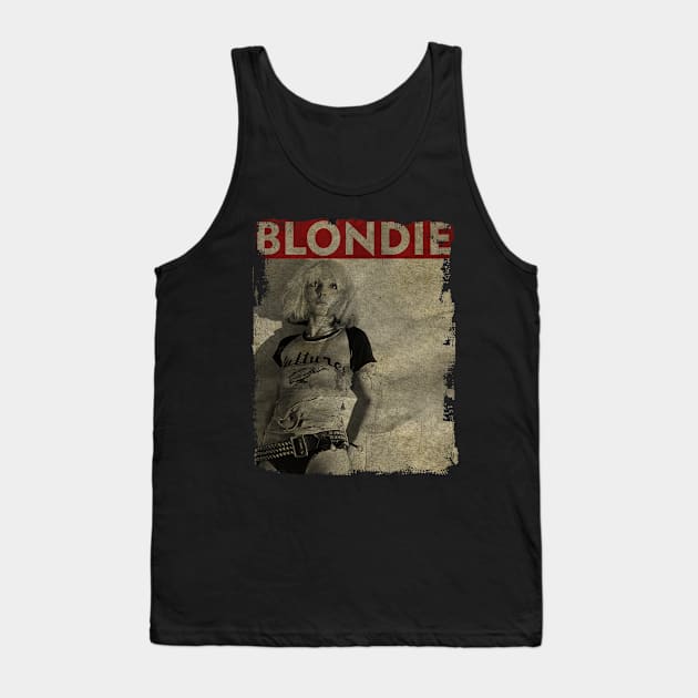 TEXTURE ART-Blondie - RETRO STYLE 4 Tank Top by ZiziVintage